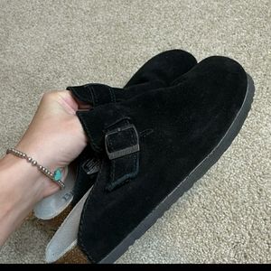 Bjorndal suede black clogs